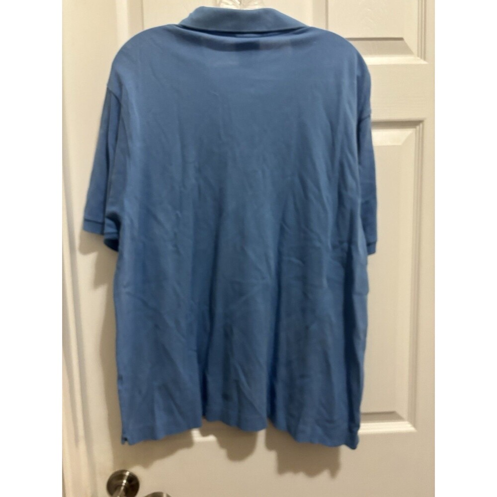 Lacoste Polo Men’s Size 7 Blue Lacoste Mens Polo Short Sleeve - Picture 4 of 5